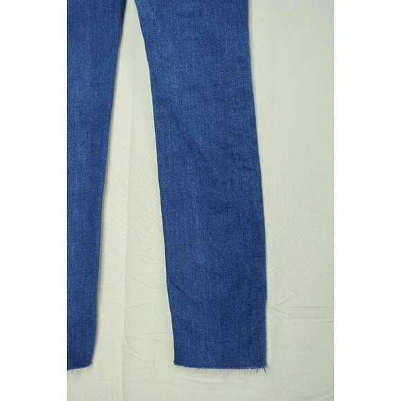 Joe's Jeans Women's 25  Icon  Low Rise Skinny Crop Denim Dark Wash Distressed - Picture 8 of 10